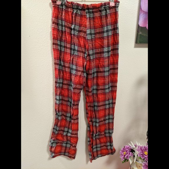 Victoria's Secret PINK Red Plaid PJ Pants Size XS - Picture 3 of 4